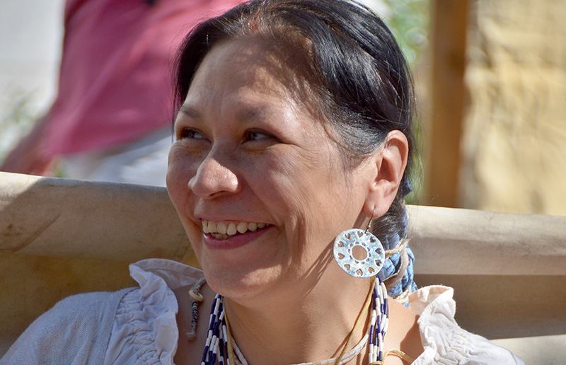 First Nations woman smiling